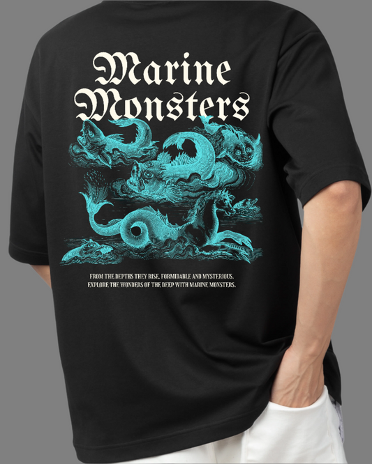 TNV - Marine Monsters French Terry Cotton Premium Oversized T-Shirt